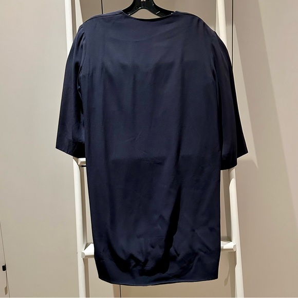 The Row - Dark Navy Blue VNeck Shift Mini Dress Size 0/2 XS - Picture 9 of 9